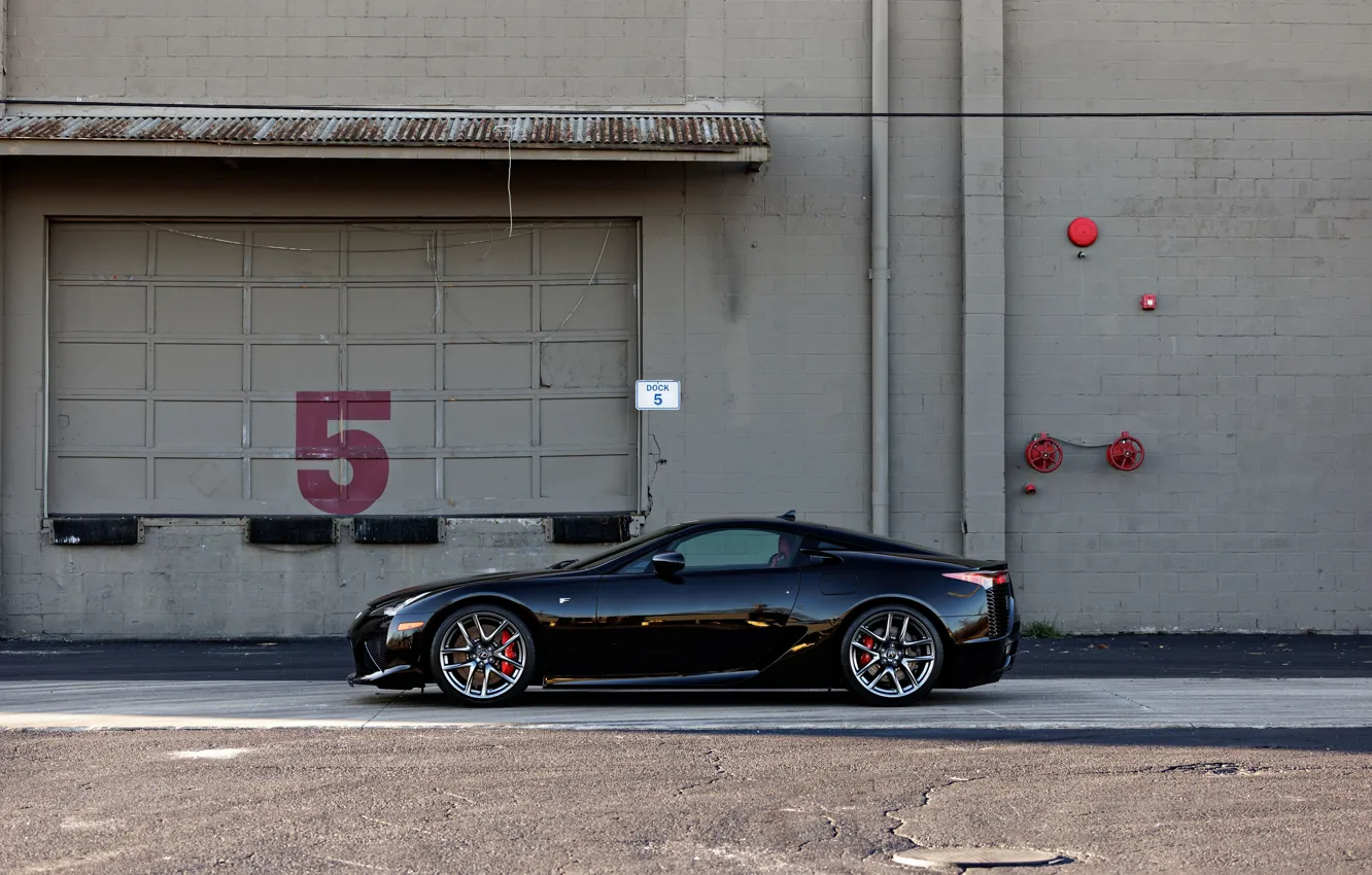 Photo wallpaper Lexus, Lexus LFA, LFA, black