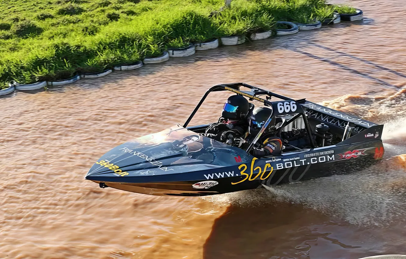 Photo wallpaper race, boat, speed