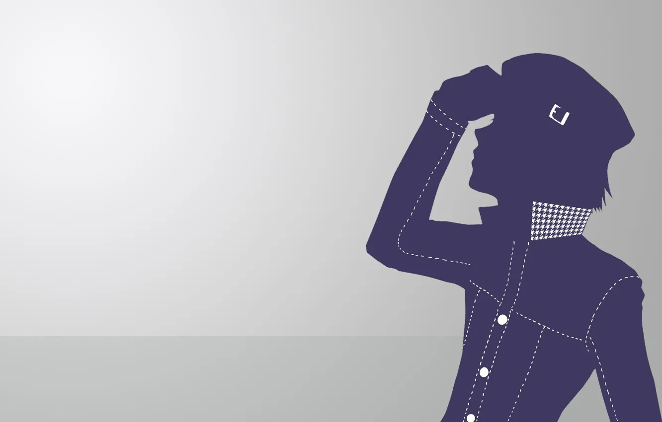 Photo wallpaper minimalism, silhouette, guy, Person 4, person