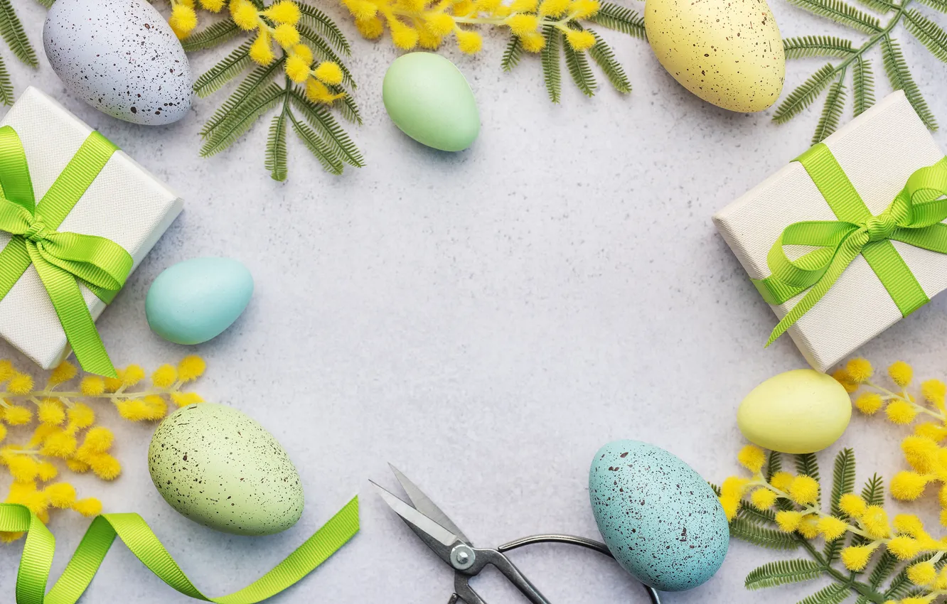 Photo wallpaper flowers, eggs, spring, colorful, Easter, flowers, spring, Easter