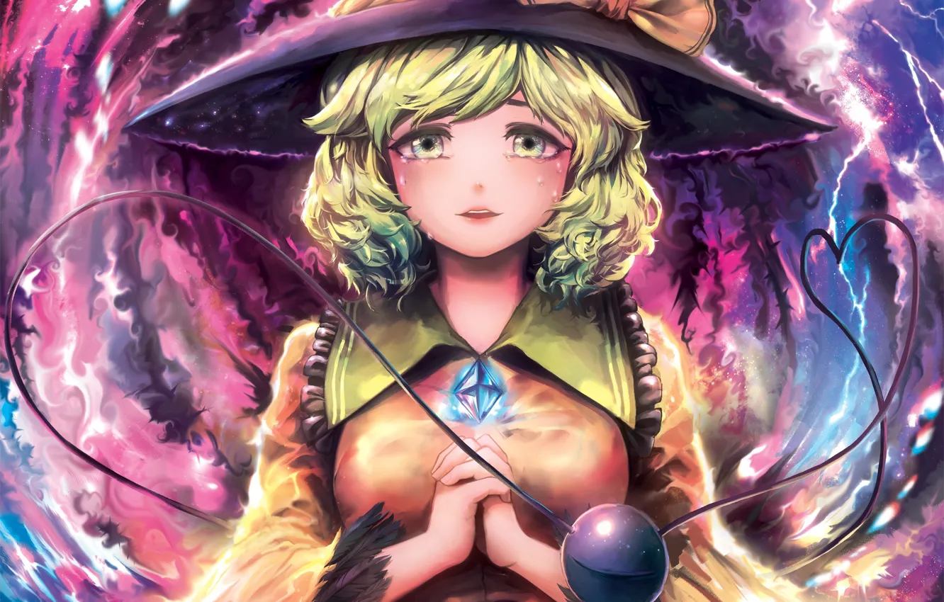 Photo wallpaper girl, art, touhou, Touhou