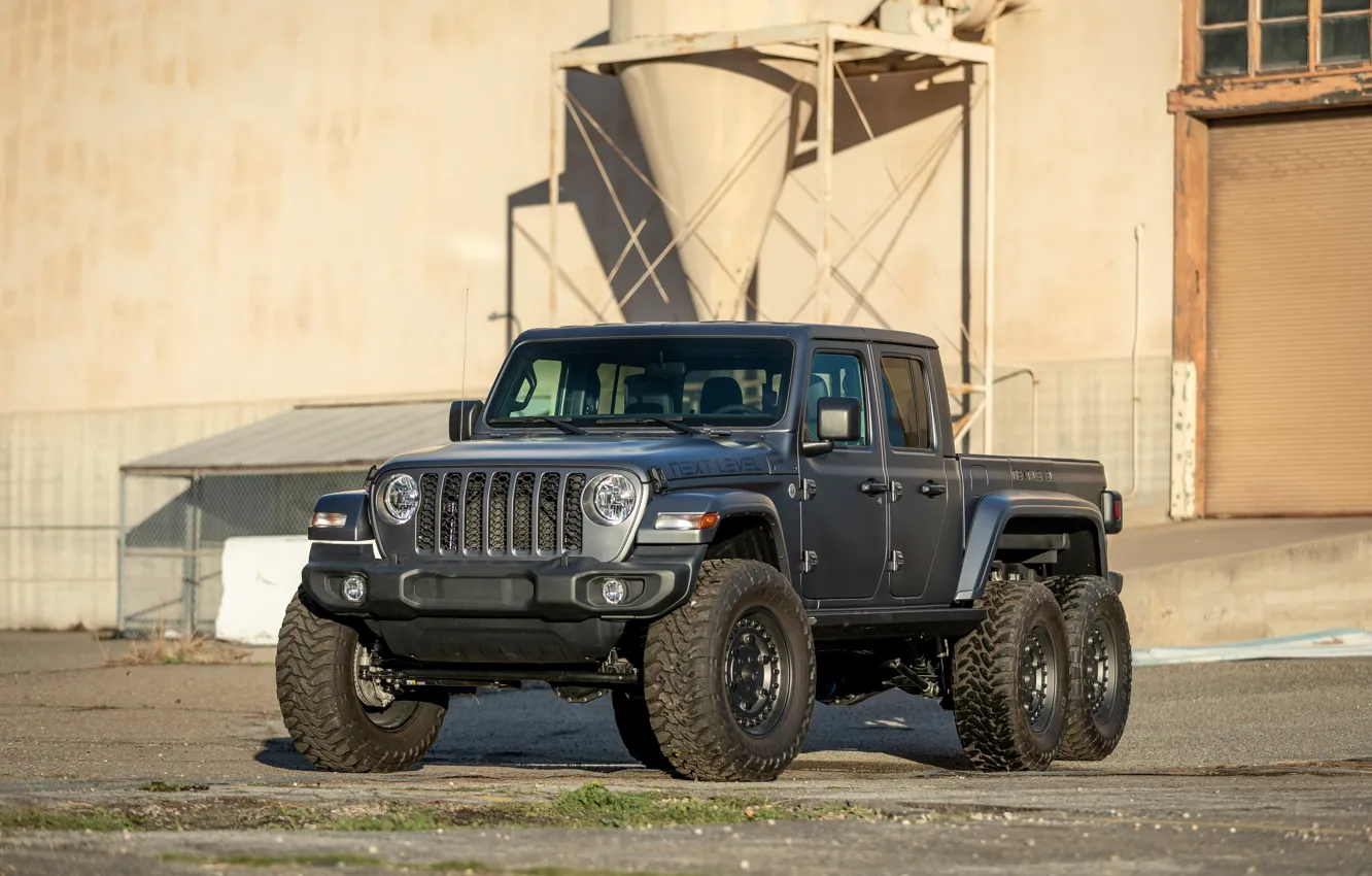 Photo wallpaper Front, Gladiator, Jeep, 6x6, 2021, Jeep Gladiator, Next Level