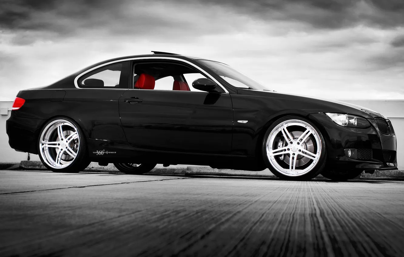 Photo wallpaper style, black, BMW