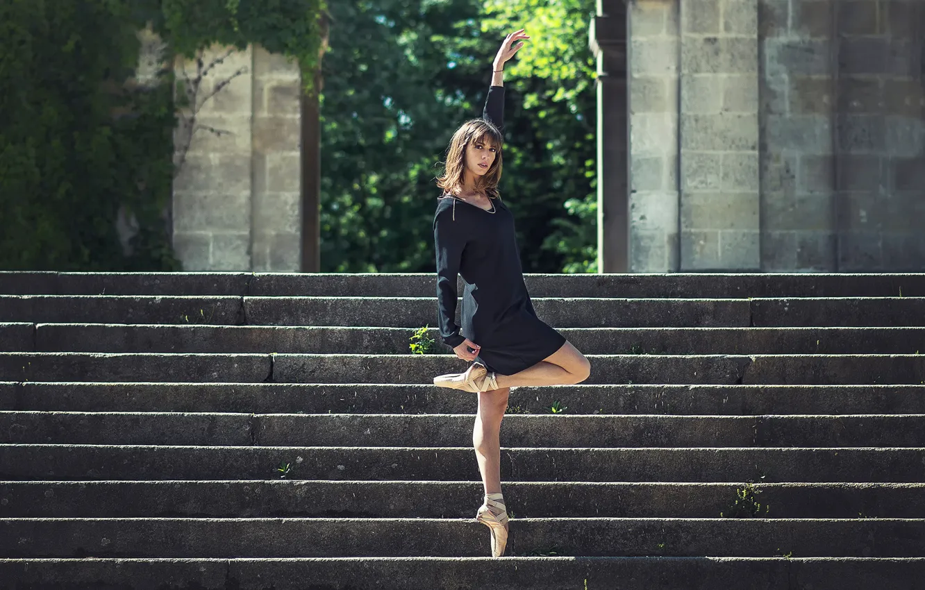Photo wallpaper dance, ballerina, Pointe shoes