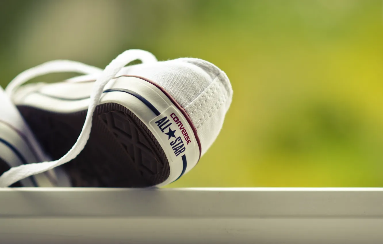 Photo wallpaper macro, shoes, sneakers, Converse, converse