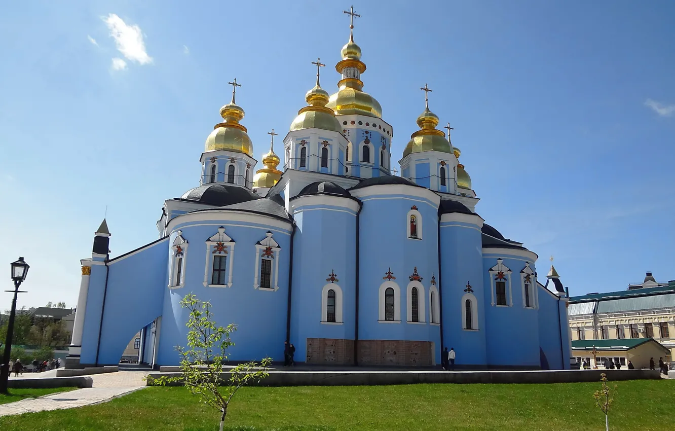 Photo wallpaper Church, Kiev, St. Michael's monastery, The Kyivan Patriarchate, Ukrainian Orthodox Church