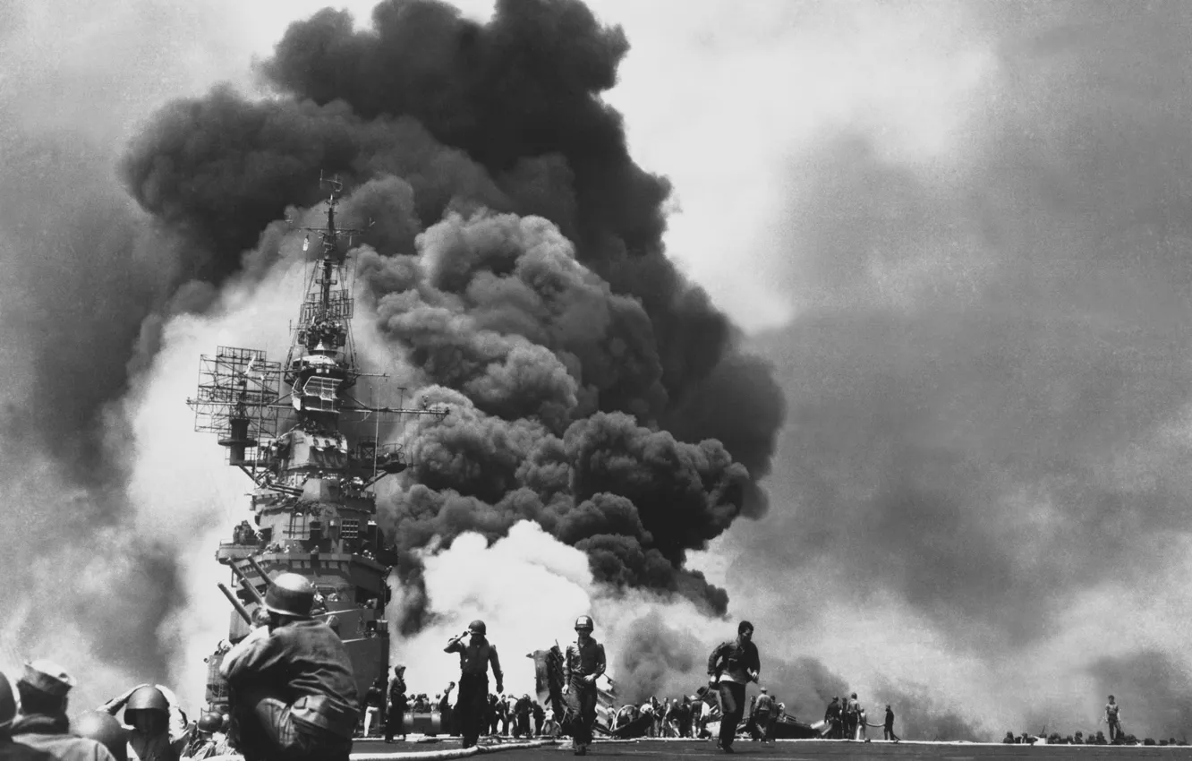 Photo wallpaper Fire, the carrier, Bunker Hill