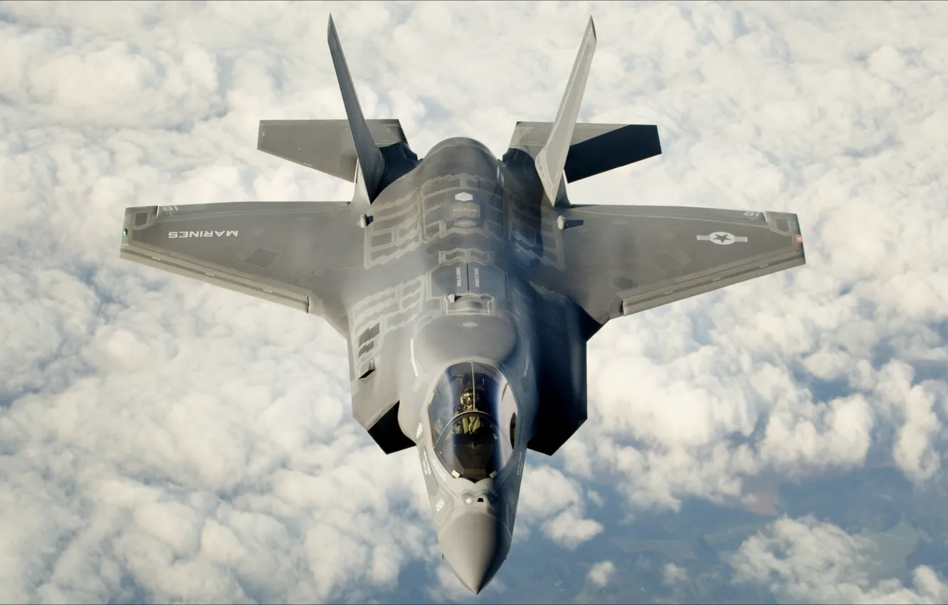 Photo wallpaper sky, Air Force, aviation, F-35B