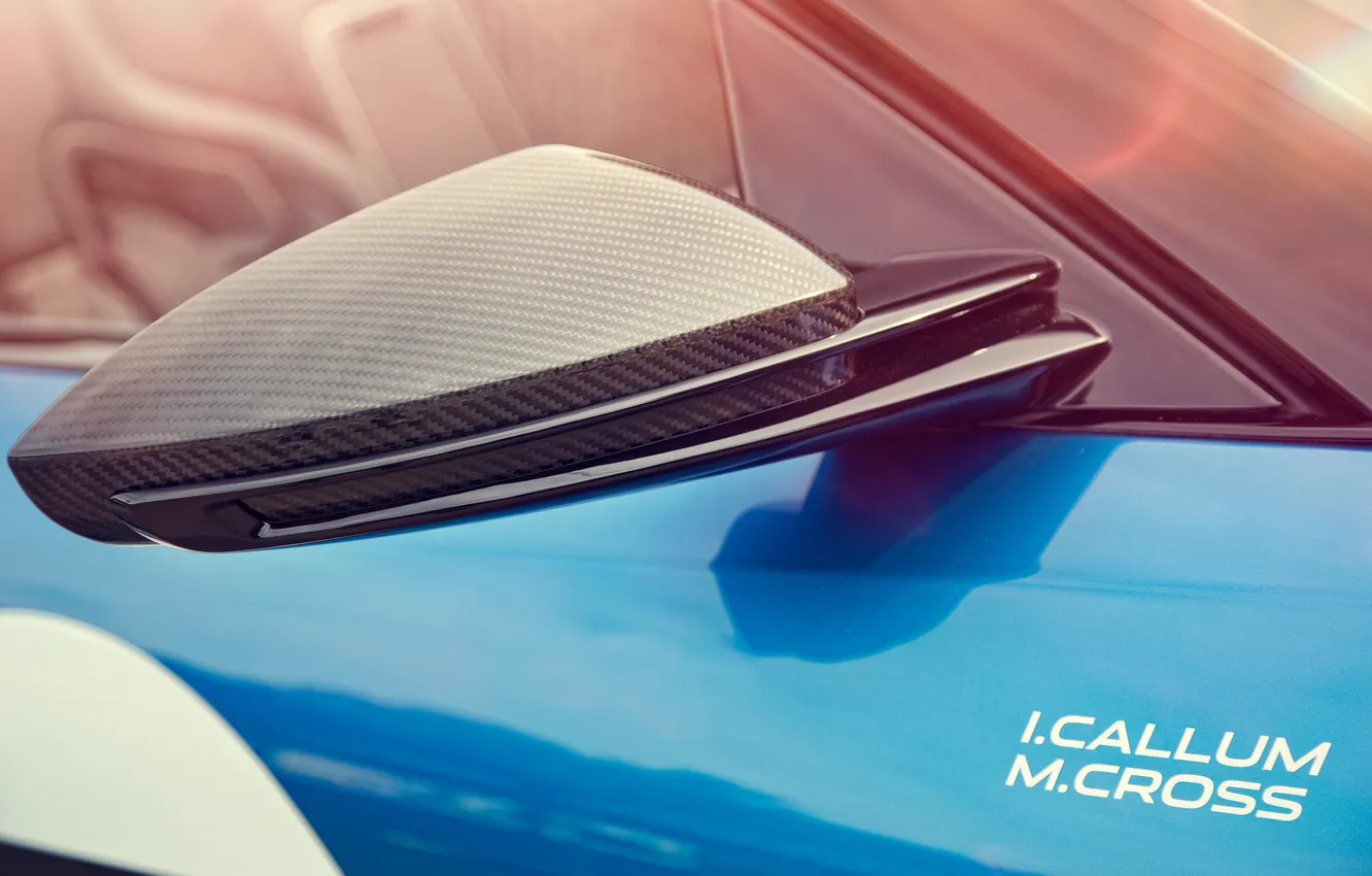 Photo wallpaper Concept, macro, Jaguar, mirror, Jaguar, carbon, Project 7