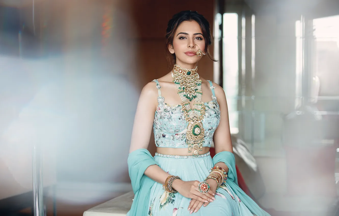 Photo wallpaper girl, beautiful, model, pretty, brunette, cute, indian, actress