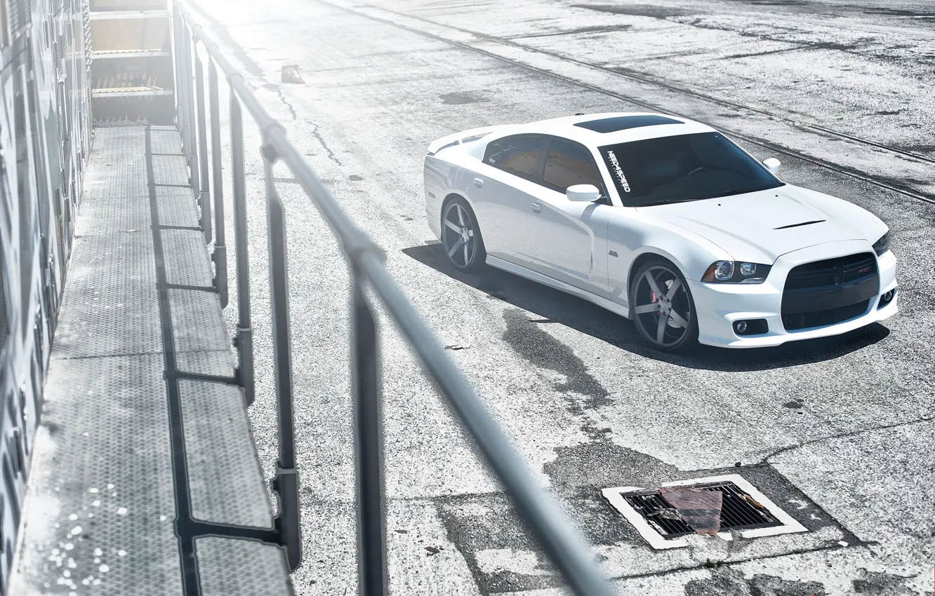 Photo wallpaper roof, white, shadow, balcony, white, Dodge, dodge, the view from the top