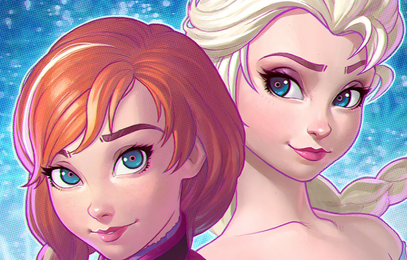 Photo wallpaper girl, face, the film, beauty, Frozen, Disney, Anna, art