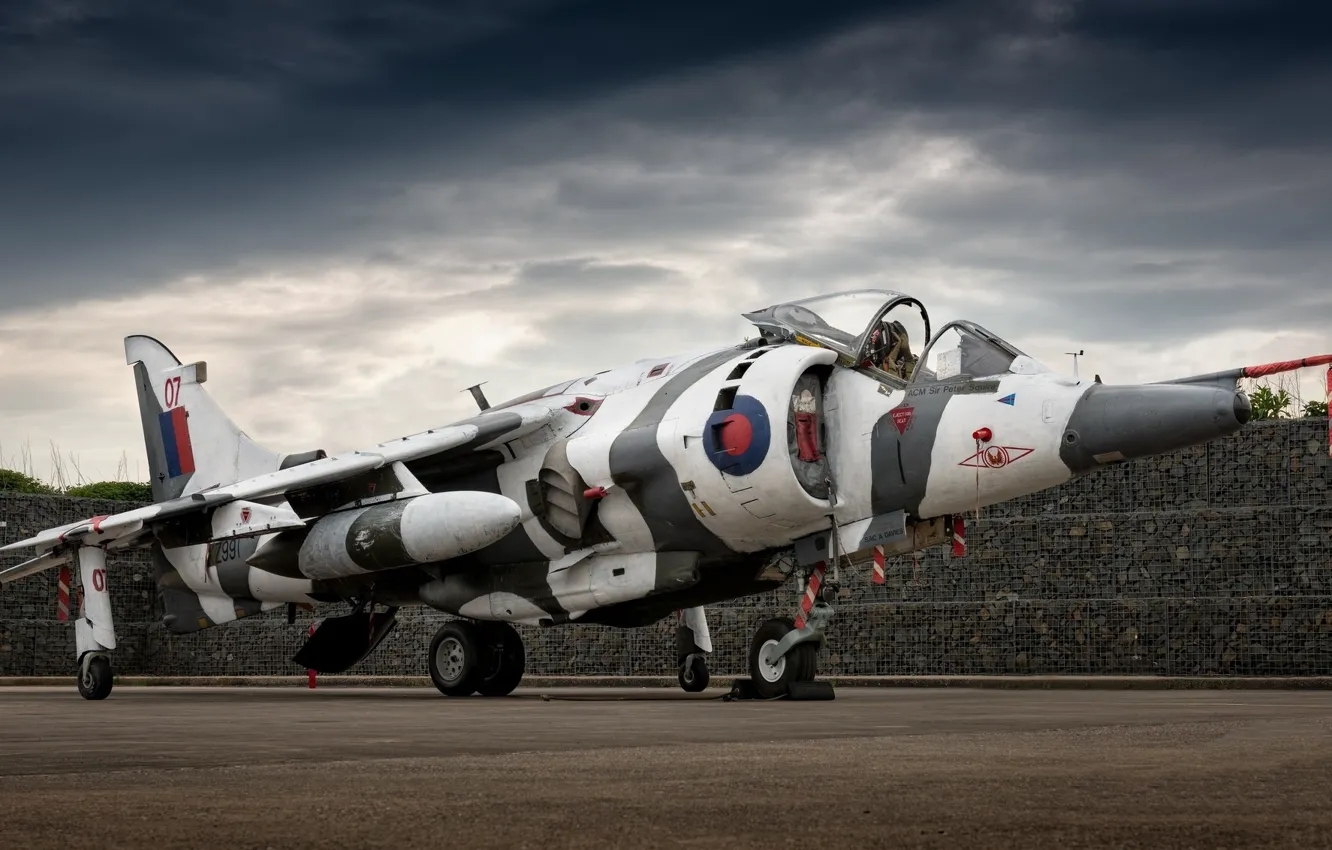 Photo wallpaper aviation, is, the plane, Harrier GR.3