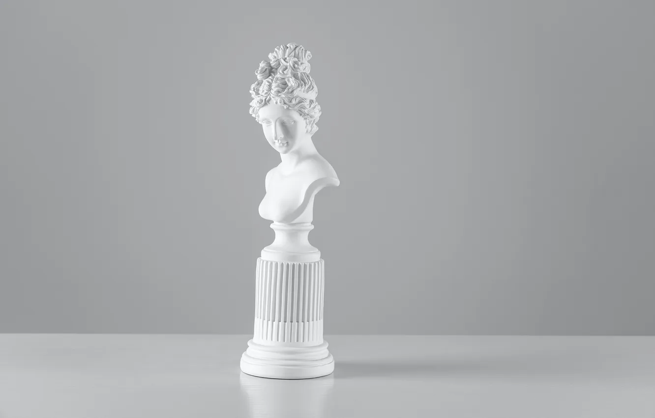 Photo wallpaper sculpture, art, bust, aesthetics