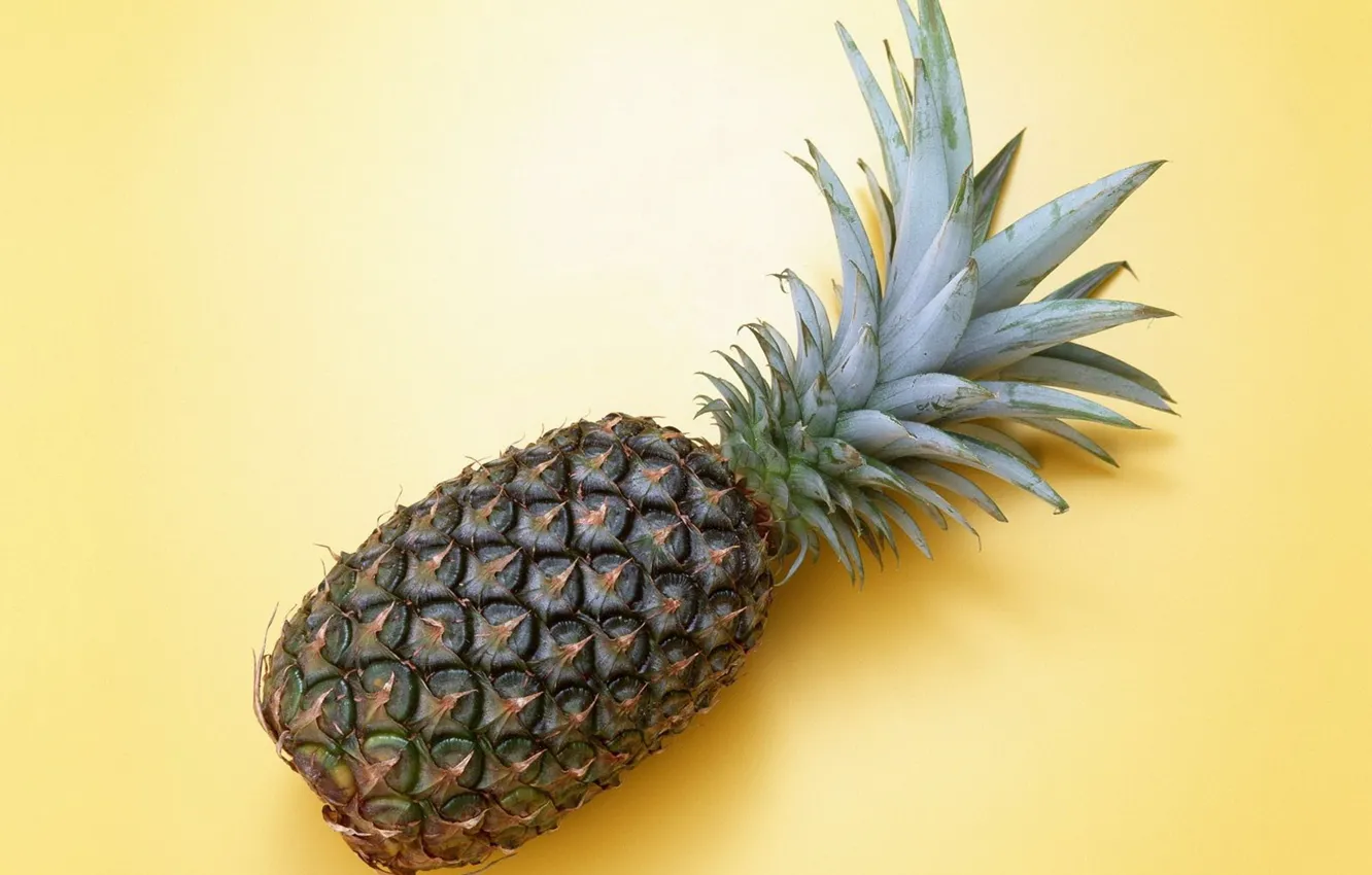 Photo wallpaper Yellow, fruit, pineapple