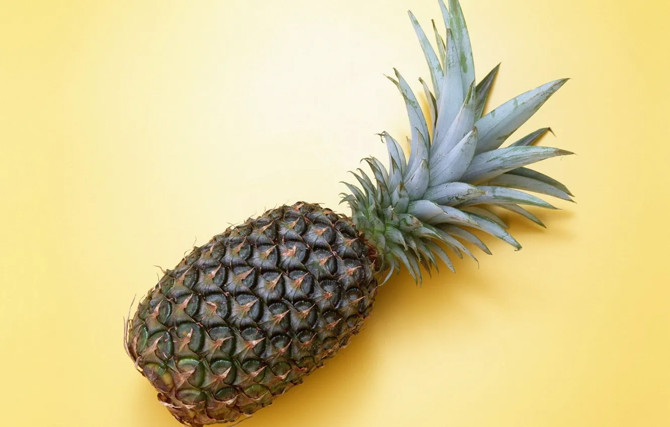 Photo wallpaper yellow, fruit, pineapple