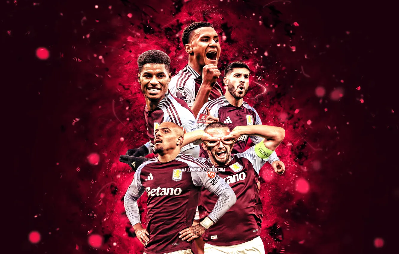 Photo wallpaper football, Premier League, soccer, Aston Villa FC, Aston Villa, Asensio, Rashford