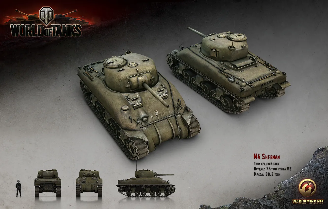Photo wallpaper tank, USA, USA, America, render, WoT, World of Tanks, M4 Sherman