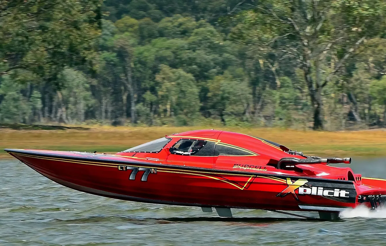 Photo wallpaper race, boat, speed