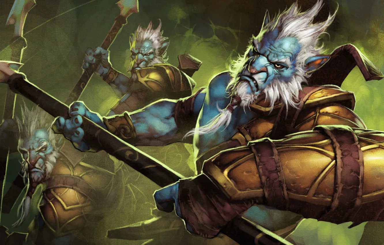 Photo wallpaper Valve, dota 2, spear, clon, worrrior, Phantom Lancer