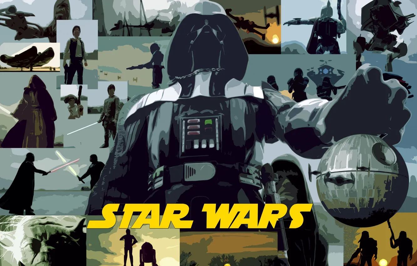 Photo wallpaper Star Wars, Darth Vader, movie