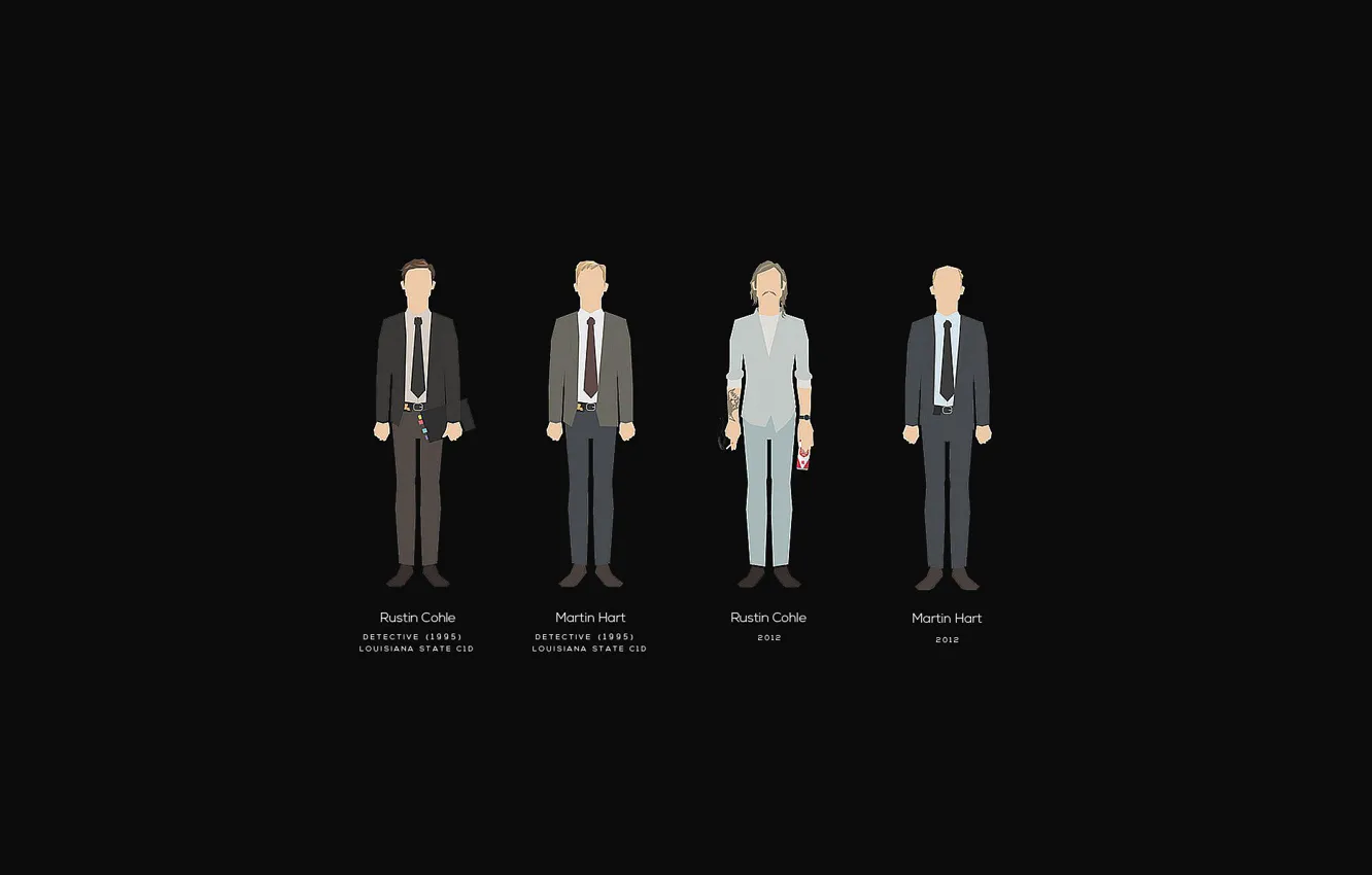 Photo wallpaper Woody Harrelson, Matthew McConaughey, true detective, Matthew McConaughey, true detective