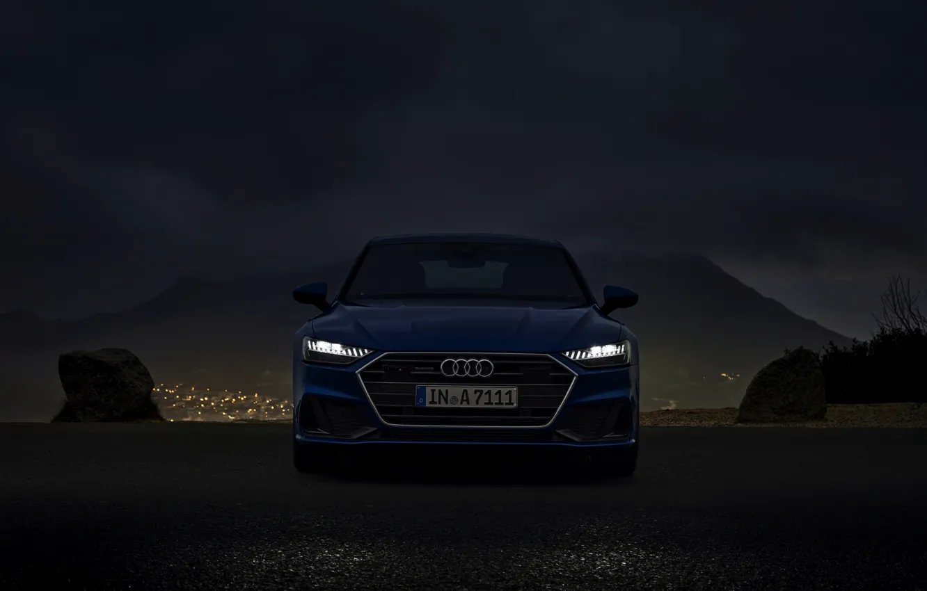 Photo wallpaper Audi, the evening, 2019, A7 Sportback