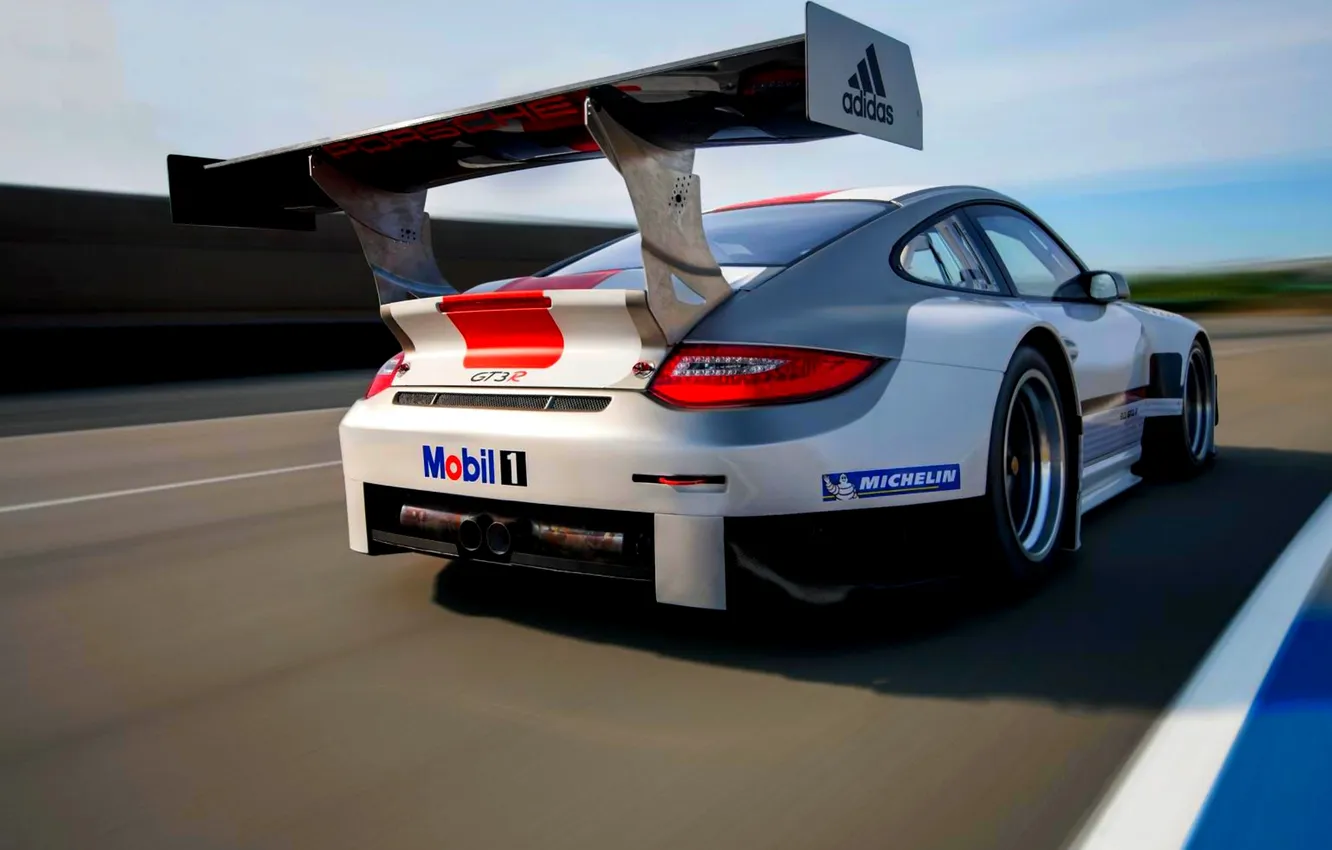 Photo wallpaper machine, 911, Porsche, spoiler, sports car, Porsche, GT3 R