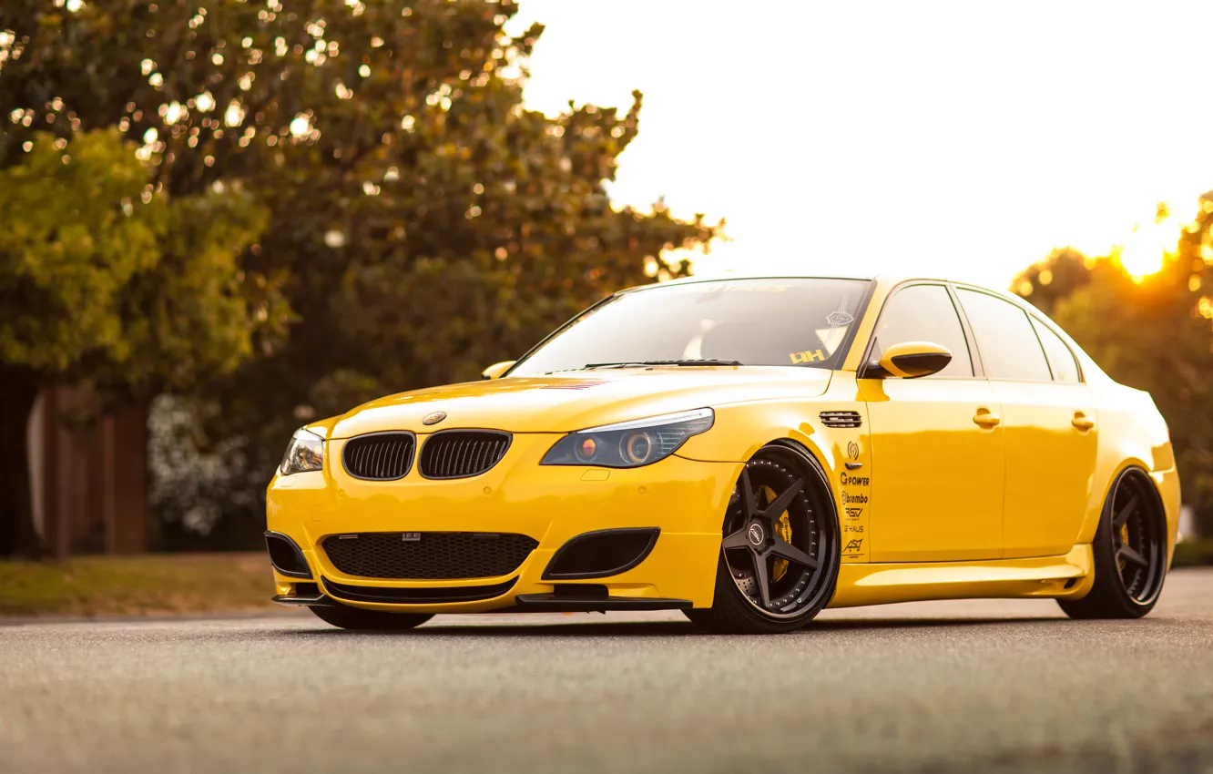 Photo wallpaper car, tuning, BMW, bmw m5, rechange, e60, hq Wallpapers