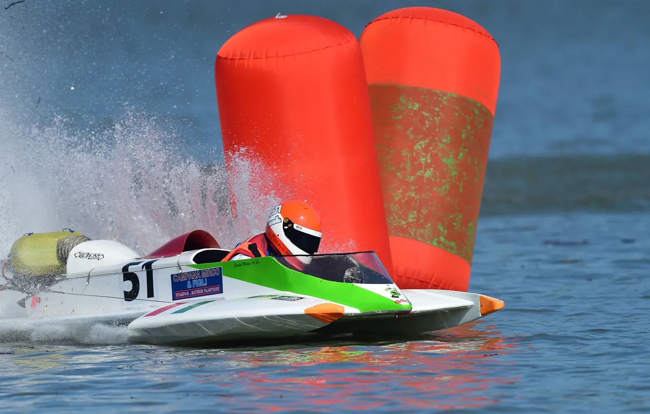 Photo wallpaper race, boat, speed
