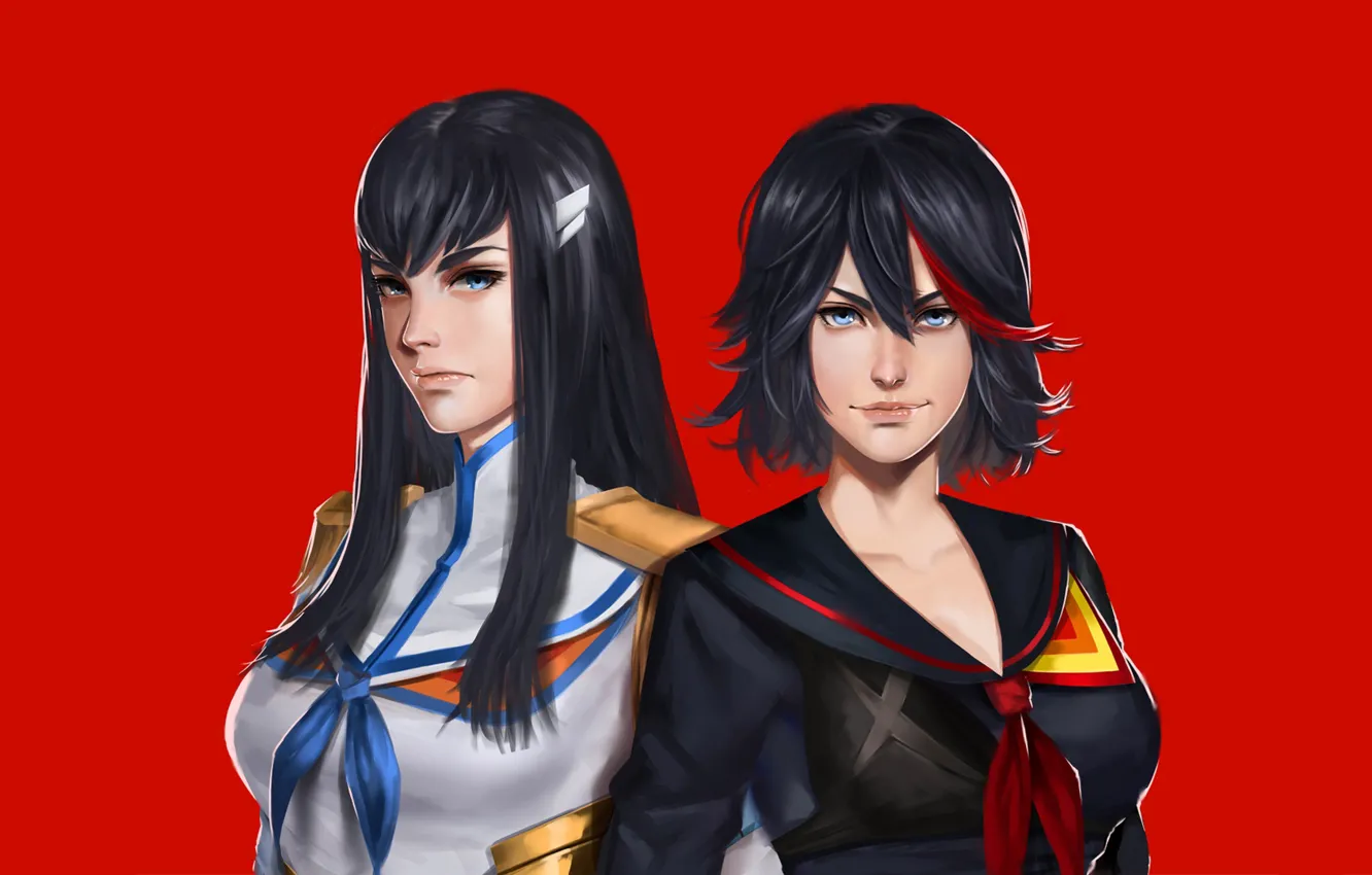 Photo wallpaper girls, anime, Kill La Kill, Matoi Ryuko, Kiryu's Satsuki