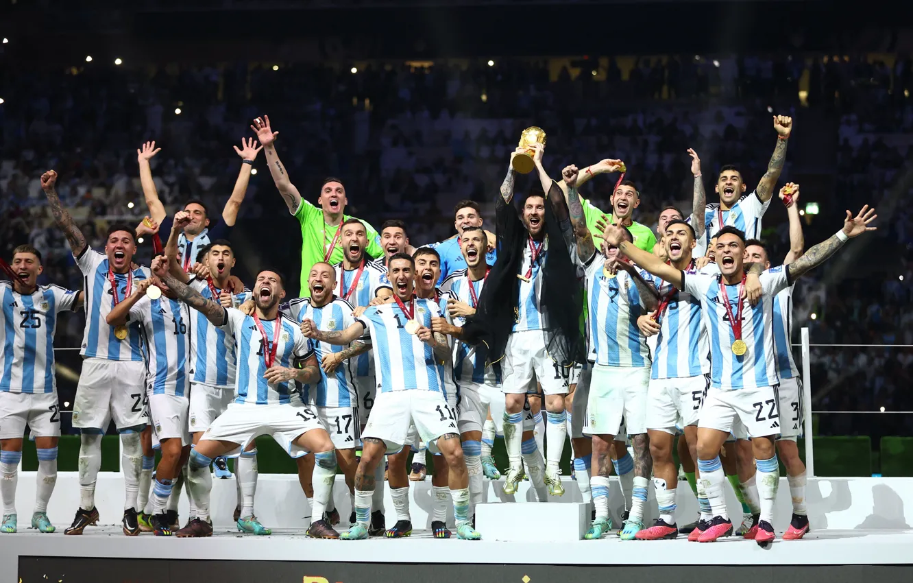 Photo wallpaper football, Argentina, World Champions, World Cup 2022