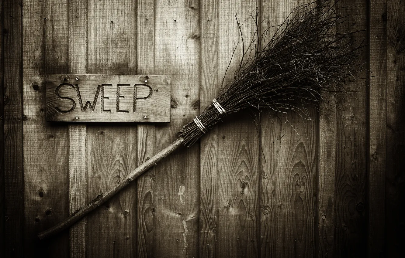 Photo wallpaper background, wall, broom