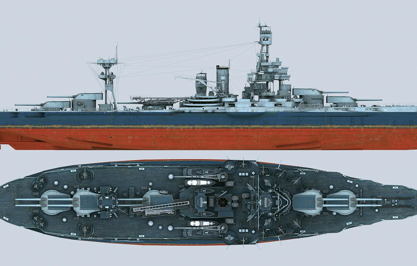 Photo wallpaper dreadnought, ship of the line, US NAVY, USS New York