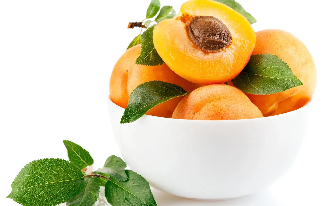 Photo wallpaper summer, food, fruit, peaches, apricots