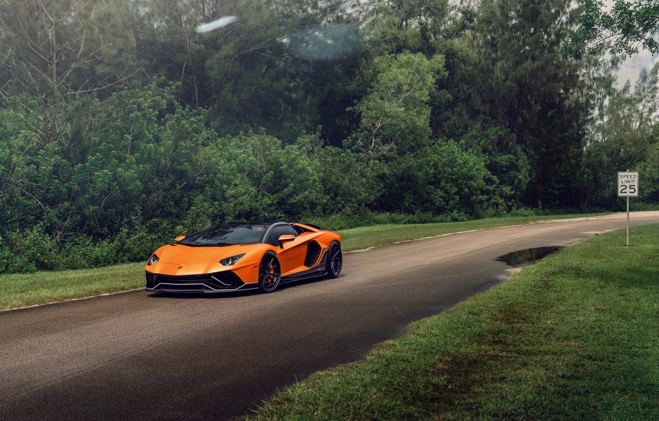 Photo wallpaper car, Lamborghini, Aventador, Lamborghini Aventador, Ultimae