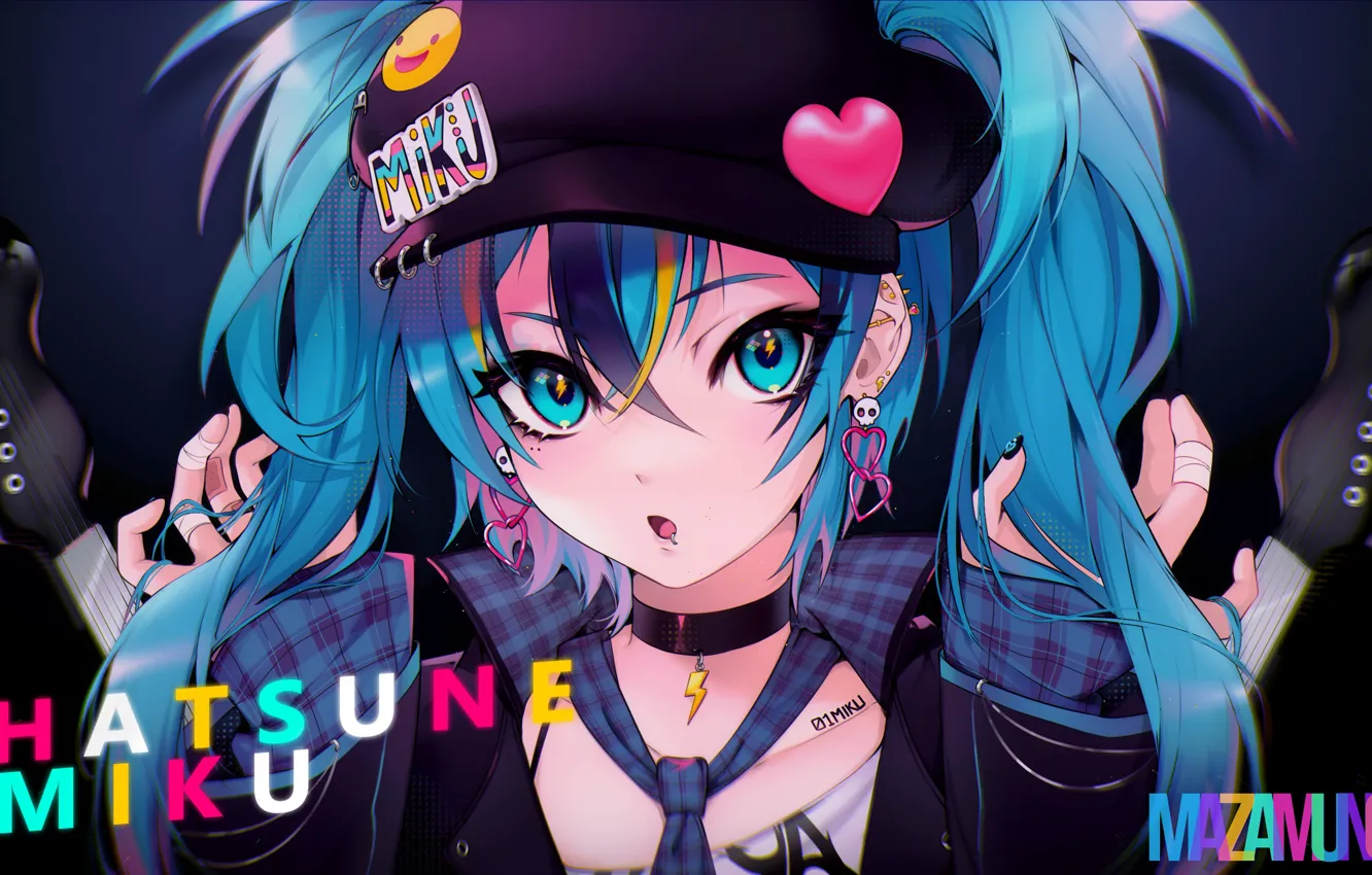 Photo wallpaper girl, vocaloid, hatsune miku