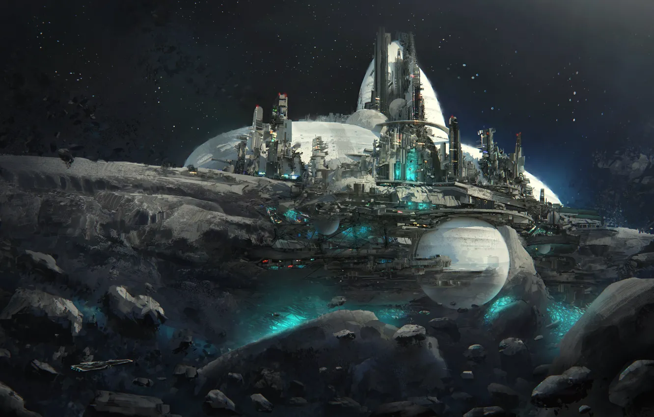 Photo wallpaper space station, Leon Tukker, The rundowns