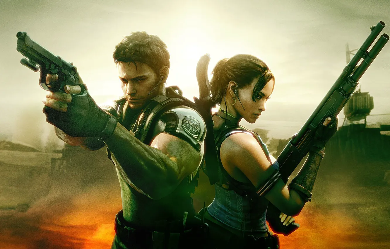 Photo wallpaper Capcom, Resident Evil 5, PS4, Xbox One
