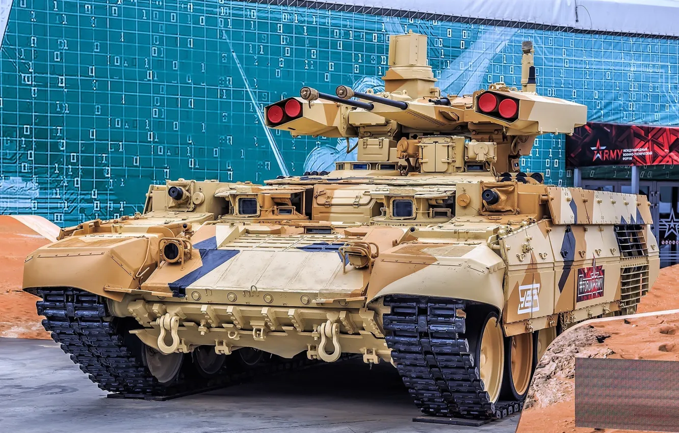 Wallpaper armor, Terminator, BMPT, The Russian Army, Exhibition, Object ...