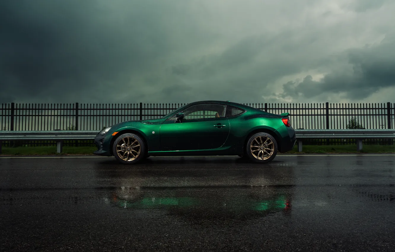 Photo wallpaper asphalt, clouds, Toyota, Toyota 86, Limited Hakone Edition