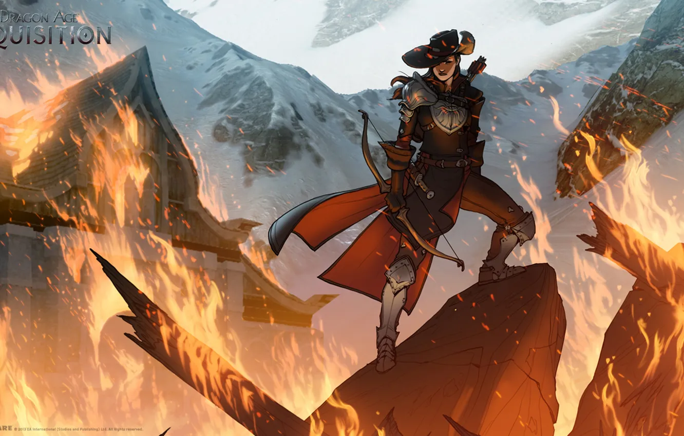 Photo wallpaper lights, chaos, Archer, Dragon Age: Inquisition