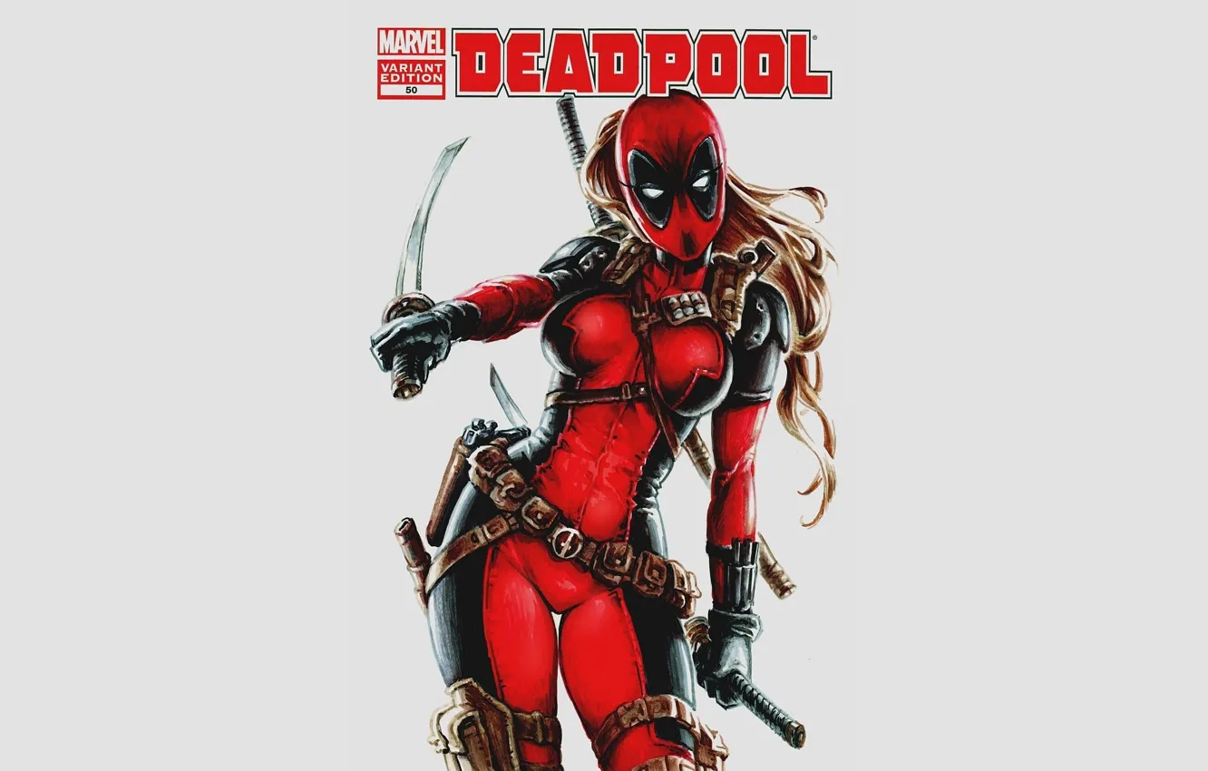 Photo wallpaper Deadpool, Marvel, Deadpool, comic, comics, Marvel, Wanda Wilson, Lady Deadpool