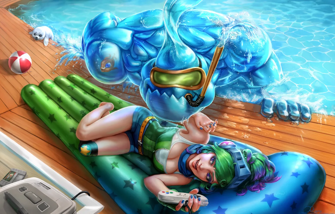 Photo wallpaper girl, game, League of Legends, riven, Zach, Exile