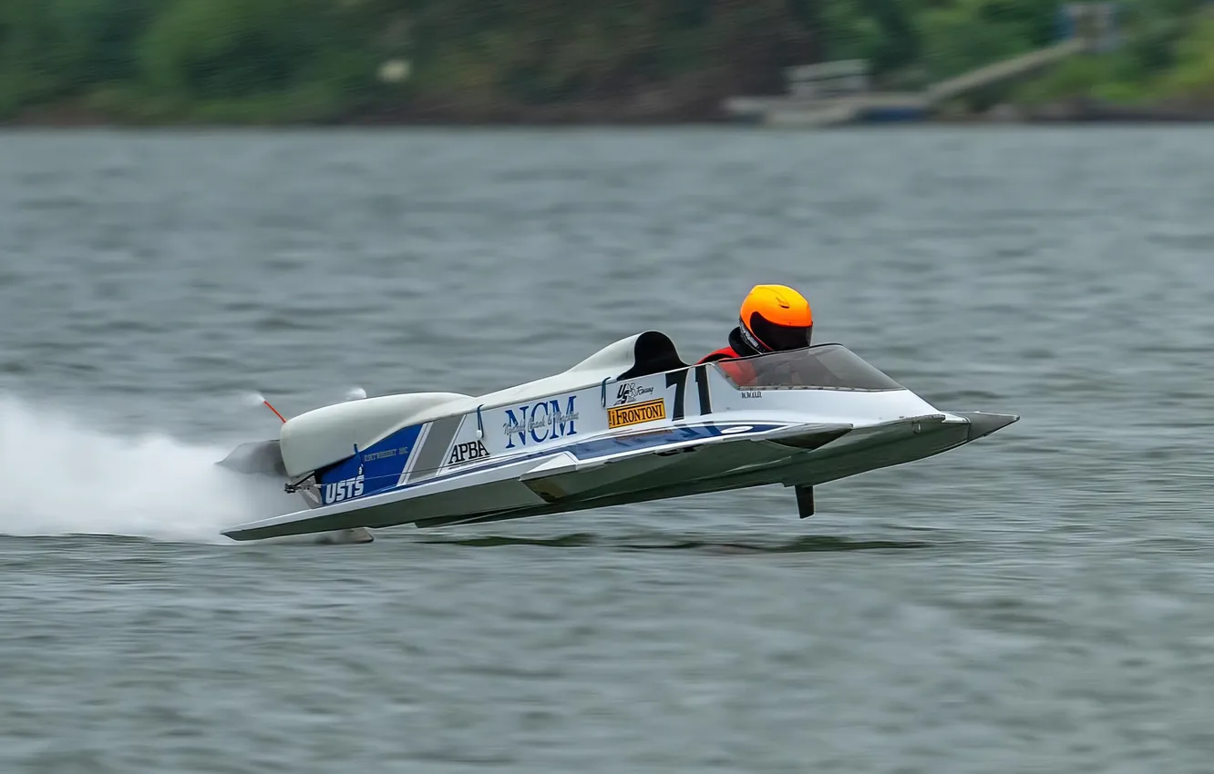 Photo wallpaper race, boat, speed