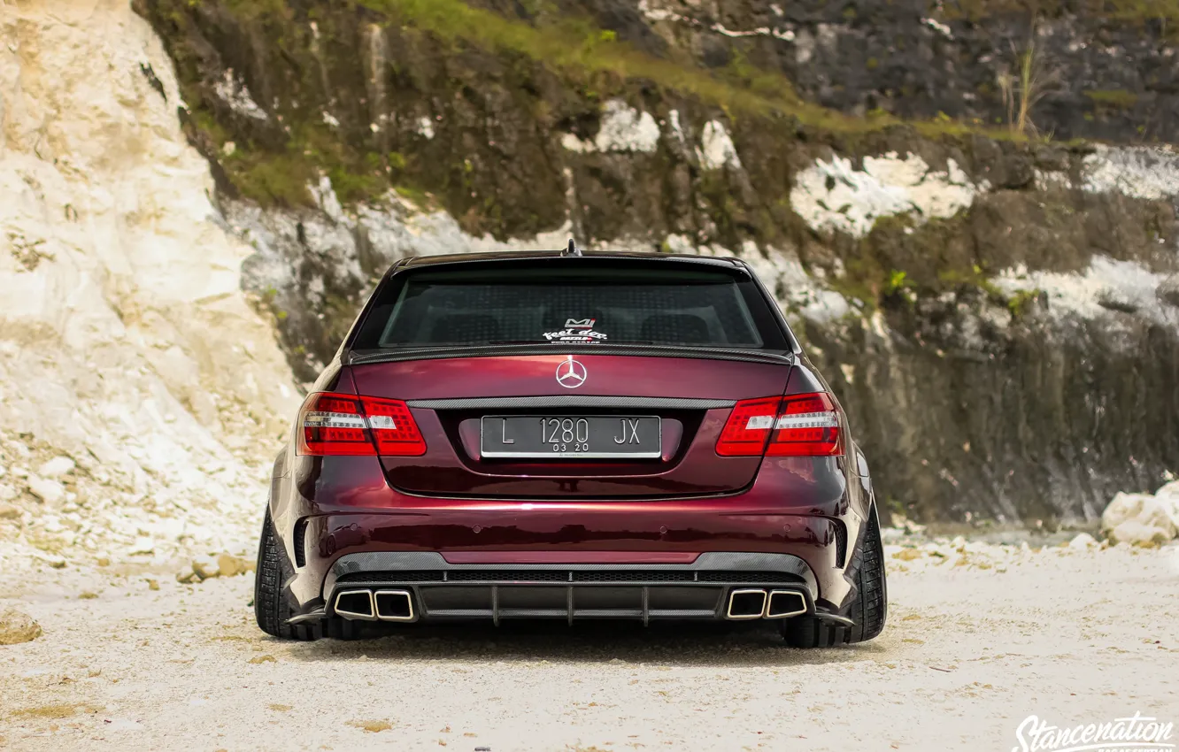 Photo wallpaper Car, Ass, Tuning, W212, Mercedes - Benz, E300