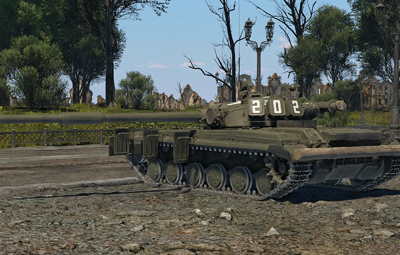 Photo wallpaper the Soviet Union, main battle tank, T-64