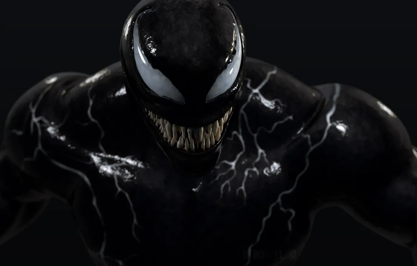 Photo wallpaper smile, toothy, Venom, Venom, Symbiote