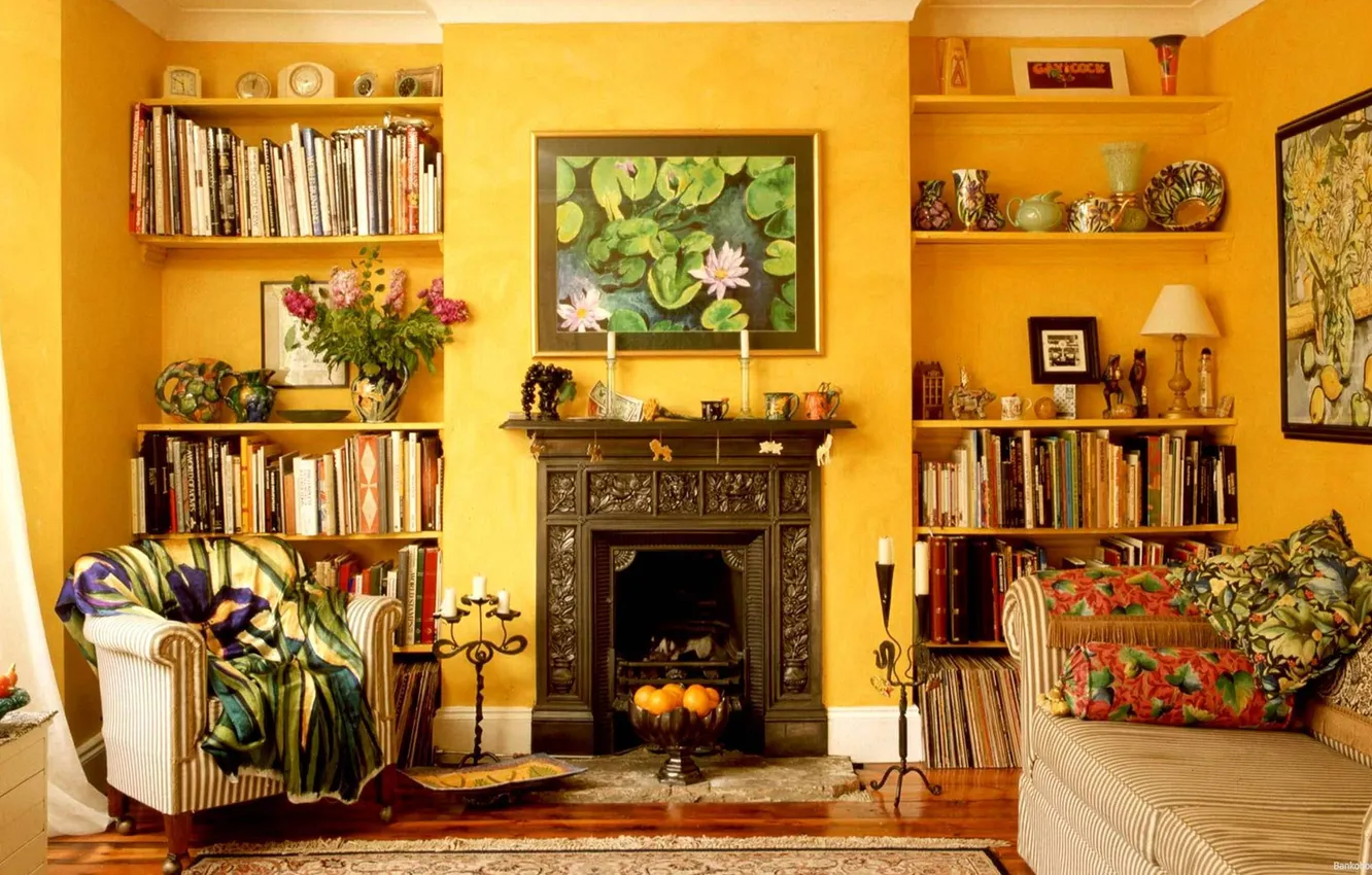 Photo wallpaper design, style, room, interior, living room