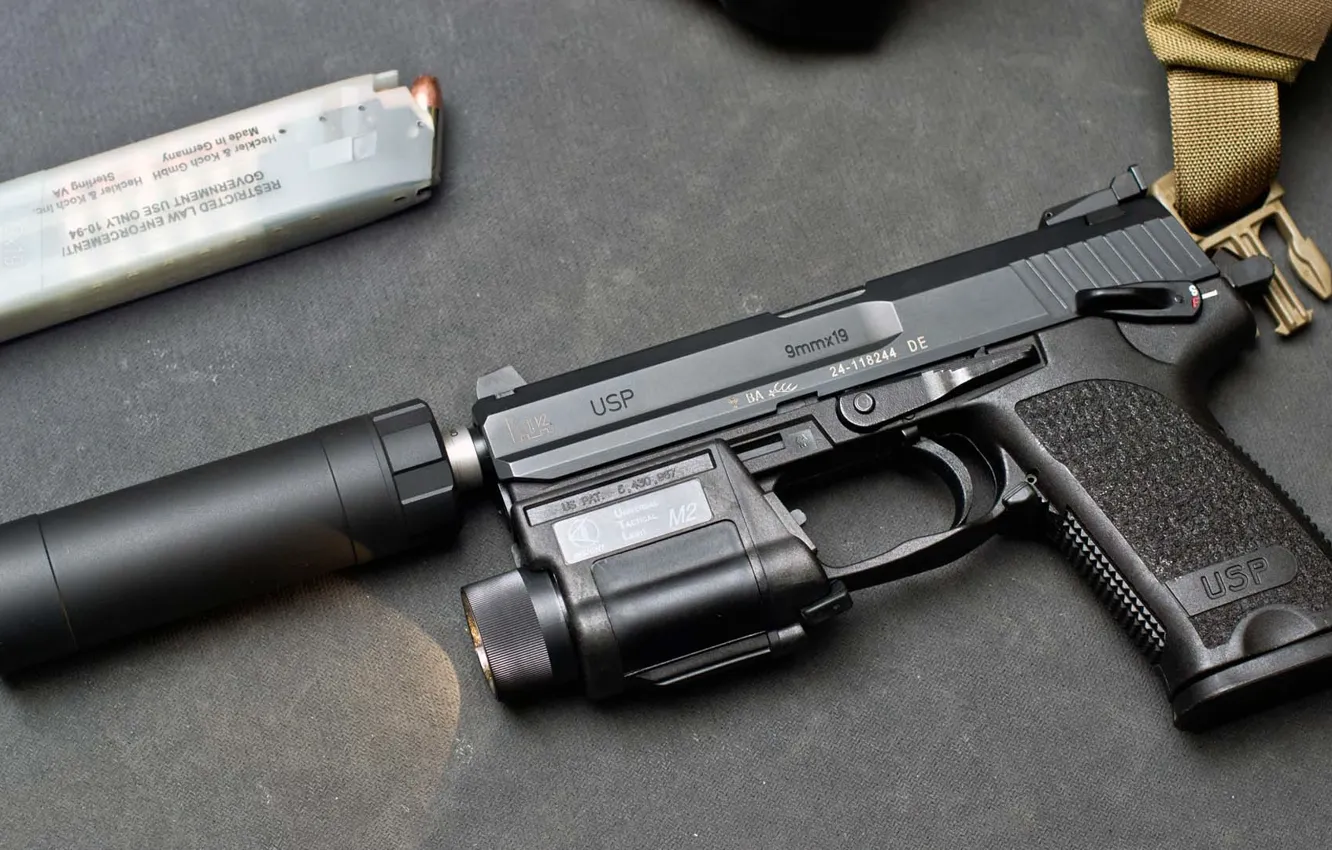 Photo wallpaper Germany, USP, self-loading pistol, Heckler&amp;Koch